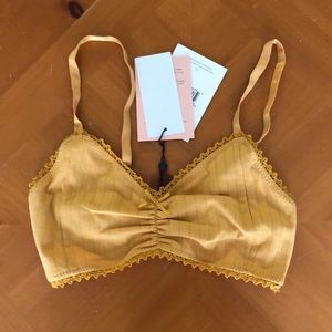 Spell Lana Organic Cotton Bralette in Sunflower